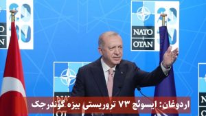 اردوغان: ایسوئچ ۷۳ تروریستی بیزه گؤندرجک