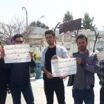 تجمع زنبوردان مقابل فرمانداری مشکین شهر(خیاو)