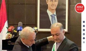 سفیر ایران در دمشق از بشار اسد نشان لیاقت دریافت