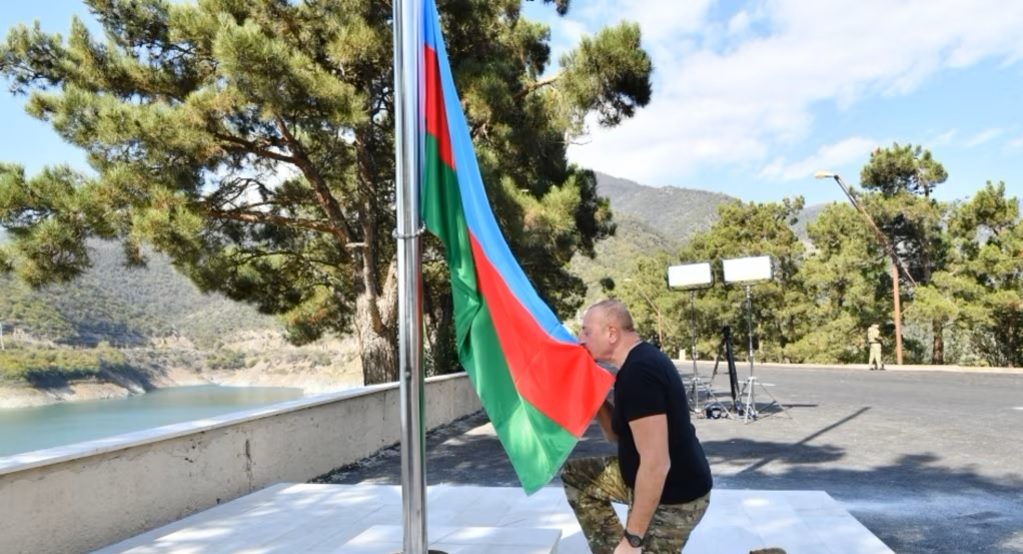 حضور رئیس‌جمهوری آزربایجان در قاراباغ